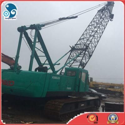 Japan Lifting Equipment 7055model Used Kobelco Hydraulic Tracked Cranes