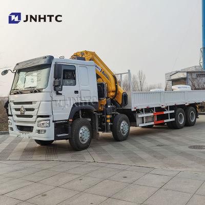 2022 Chinese Whosale Price Sinotruk HOWO 8X4 Cargo Truck with 12 Tons Knuckle Boom Crane Truck