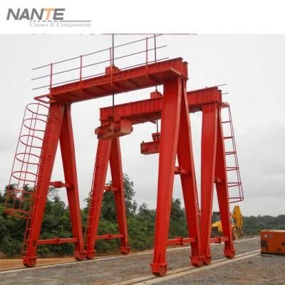 CE Certificate 5t Single Box Girder Gantry Crane with Low Headroom Hoist