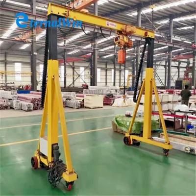 Garage Lifting Load Electric Aluminium 1-5ton Portable Mobile Gantry Crane Price