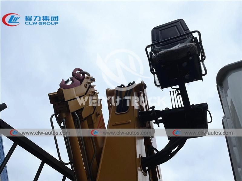 Dongfeng 6X4 Cargo Truck Mounted 12tons Folding Boom Crane Kunckle Crane for Engineering Construction