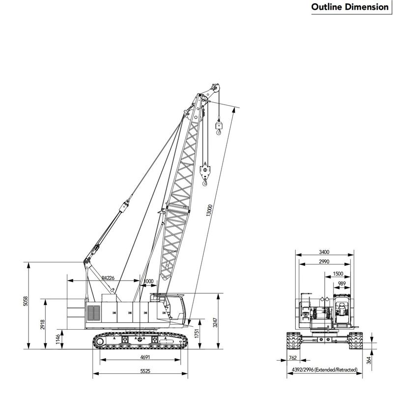 China Top Brand New 50ton 60ton 75ton 80ton 90ton 100ton Scc600A Model Crawler Crane Mobile Crane with Global Warranty for Promotion Cheap Price