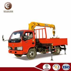 Dongfeng 4X2 6 Tons Section 4 Straight Arm Truck with Loading Crane 6 Wheeler Truck Crane Carrier