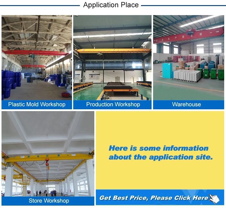 1 -20ton Warehouse Specialized Single Girder Overhead Crane with Electric Hoist