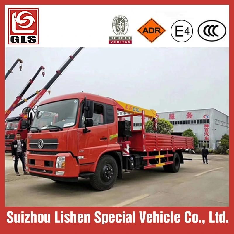 Crane Manufacturer Provide Cargo Truck Mounted Crane 5/6 Ton Hiab Truck