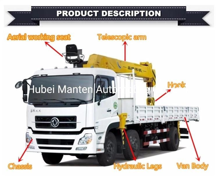 Euro 3 Rhd Sinotruk 6 Wheelers 5ton 3ton 5ton Boom Crane Straight Boom Truck with Crane