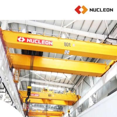 Maintenance Work Shop 80 Ton Double Girder Bridge Crane with CE Certificate