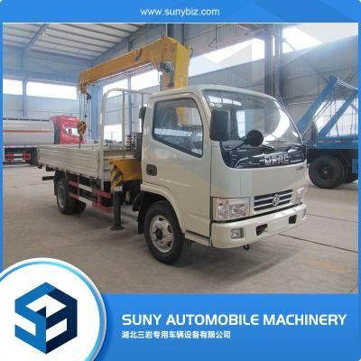 DFAC Telescopic Boom Mini 3t Truck Mounted Crane for Sale