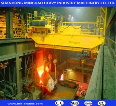 5ton-500ton Heavy Duty Double Girder Overhead Crane Metallurgy Fountry Casting Crane Used in The Steel Factory with High Temperature
