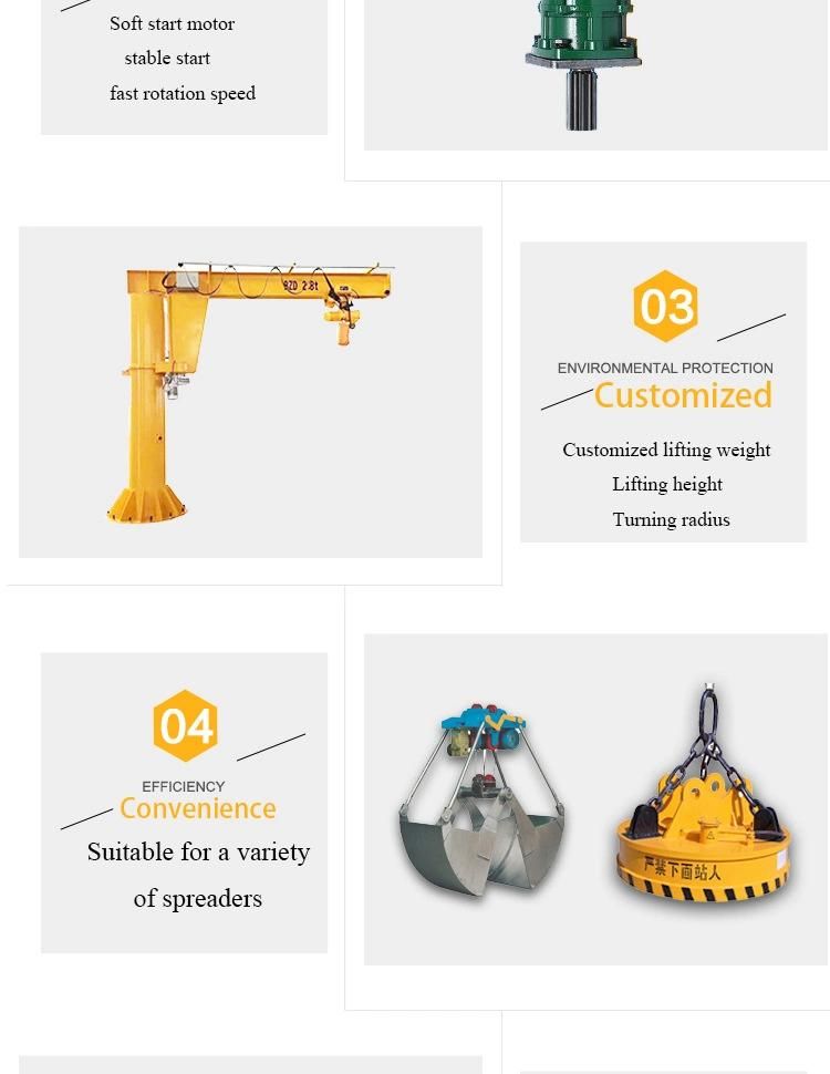 Customized Good Price 180 Degree Rotating Jib Crane