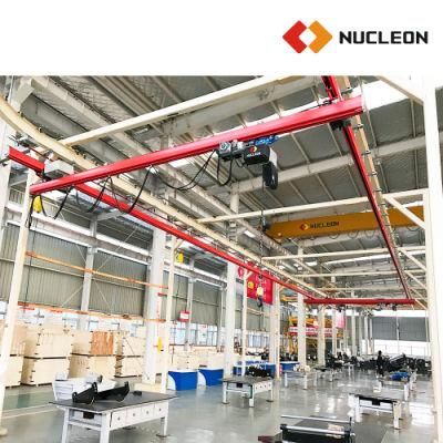 250~3000kg Ceiling Mounted Light Monorail Overhead Crane System with Underslung Suspension Hoist for Workstation