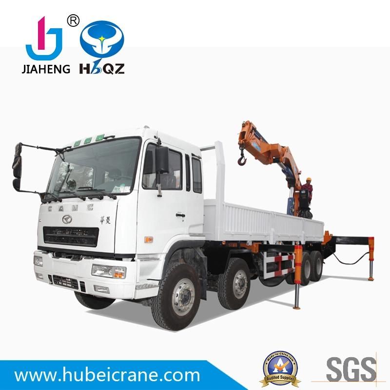 HBQZ 30 Tons Knuckle Boom Mounted Truck Cranes with 4 Folding Booms and Jiaheng Hydraulic Cylinders SQ600ZB4
