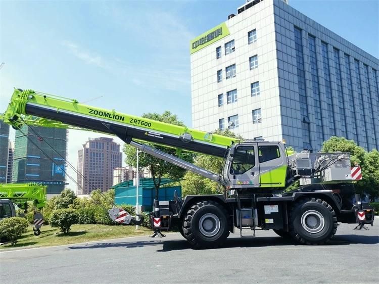 Zoomlion Brand 60ton Rt Crane Zrt600 Rough Terrain Crane