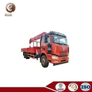 FAW 8 Ton Telescopic Boom Truck Mounted Crane Hydraulic Mobile Crane Truck for Sale