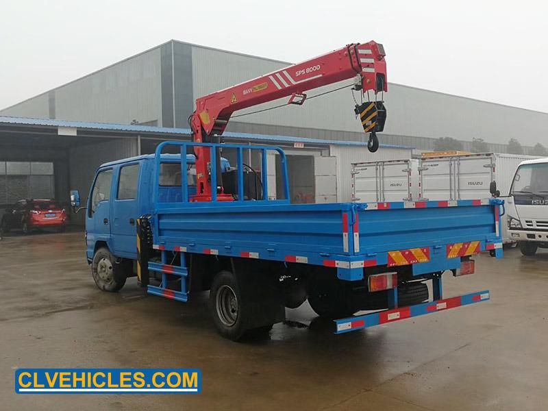 1suzu 5ton Lorry Truck Mounted Crane with Loading Arm Crane