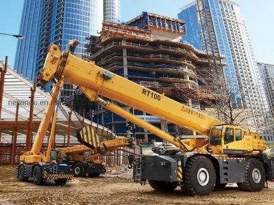 New Robust Drive 100 Tons Rough Terrain Crane Rt100