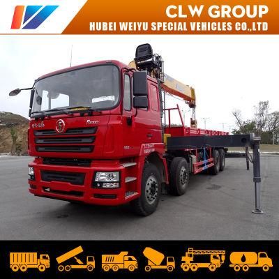 China Shacman 14ton 16ton Construction Service Truck Crane with Hydraulic Telescopic Booms on Sale