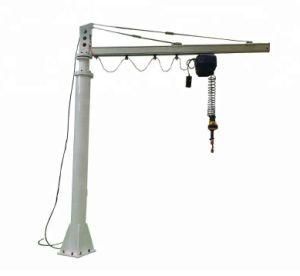 Customized 360 Degree Foundation Mounted Free Standing Portable Articulating Swivel Jib Crane with Hoist Lift