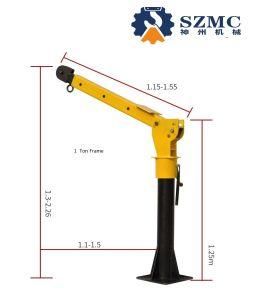 Portable Mini 500kg Boom Pickup Truck Mounted Crane Manufacture