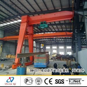 Dongqi Bmh Type Semi Gantry Crane with Hoist