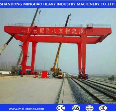 High Quality Machinery 65ton Double Girder Gantry Crane with Cantilever