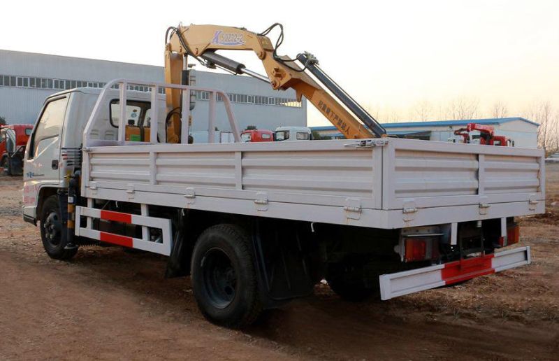 Jmc/JAC 2ton 3tons 3.2tons Construction Truck with Knuckle Folding Arm Crane