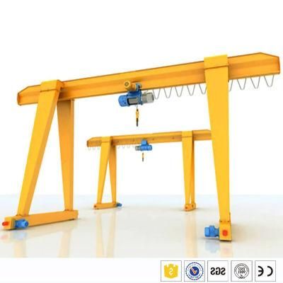 Dy Hot Sell 2ton 3ton 4ton 5ton 10ton 15ton 380V with Electric Hoist Single Girder Gantry Crane