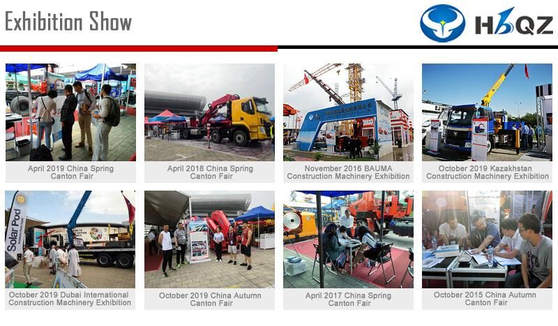 HBQZ China Manufacturer 20 Ton Cargo Mini Knuckle boom Truck Mounted Crane for Sale (SQ400ZB5)
