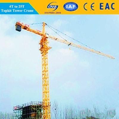 4t Hammerhead Tower Crane Construction 40m-48m Jib Topkit Tower Cranes