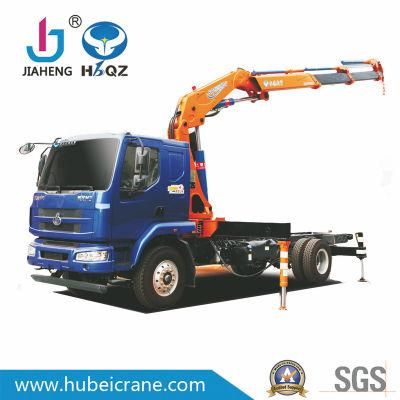 HBQZ Crane Manufacturer SQ160ZB4 Crane factory Knuckle Boom Truck Mounted Crane New Cranes 8 ton with Dongfeng Trucks