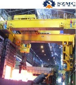 Double Girder Metallurgy Casting Overhead Crane 74t with Heavy Duty Trolley