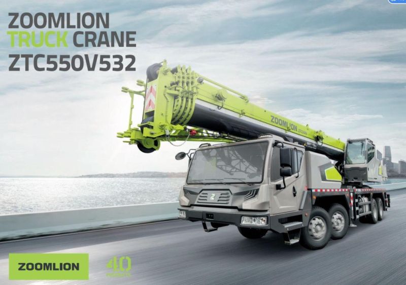 China 55ton Qy55V532.2 Zoomlion Truck Crane for Sale in Dubai