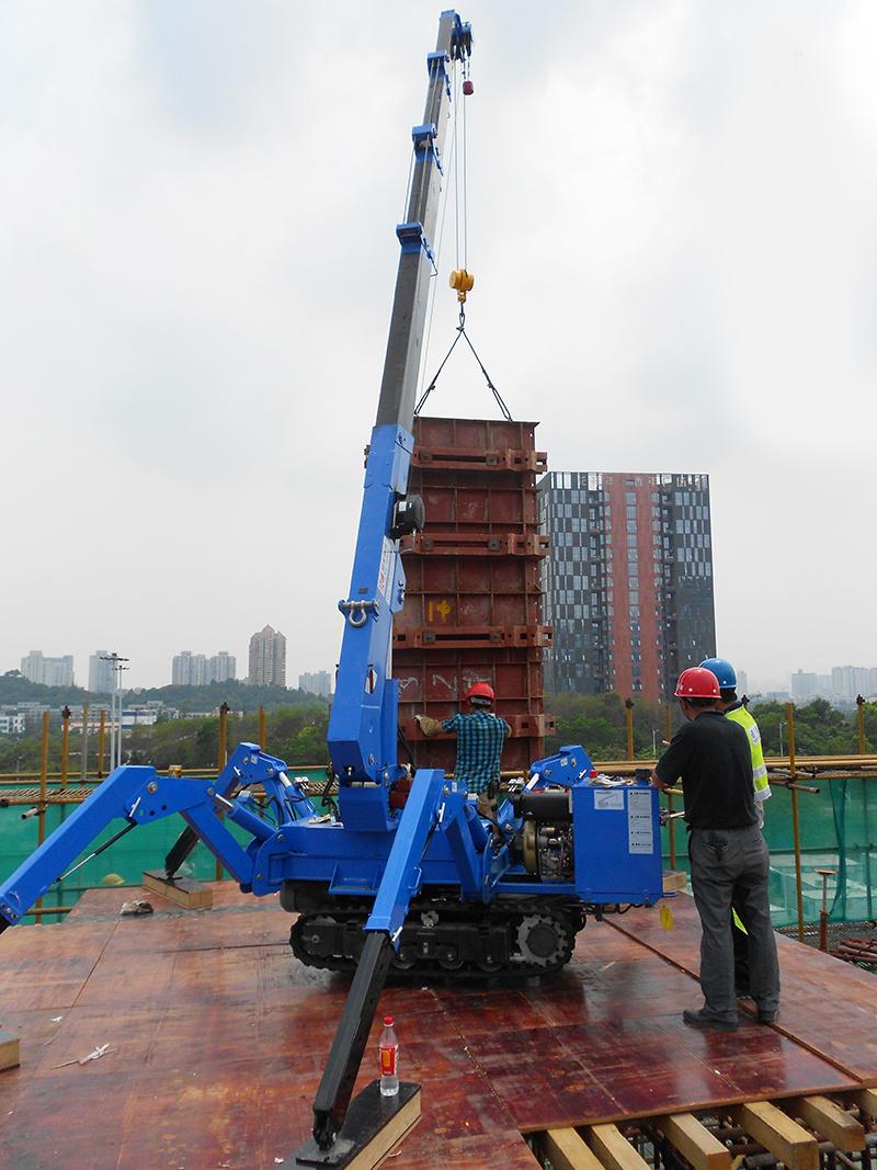 Narrow Place Use Lifting Machines Kb3.0 Mini Crawler Crane with 9.2m Lifting Capacity