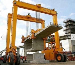 Industrial Double Beam Rubber Tired Gantry Rtg Crane