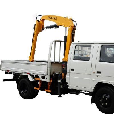 Mobile Floor Hydraulic Folding Crane Mounted Trucks