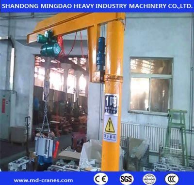 360 Degree Rotating Cantilever Swing Arm Hoisting 2 3 5 10 Ton 1 Ton Portable Wall Mounted Mobile Slewing Bearing Jib Crane