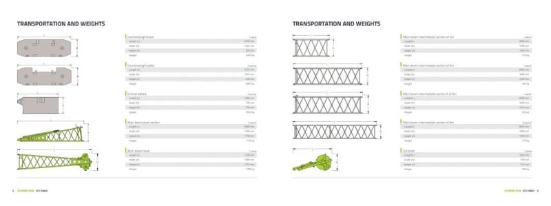 Zoomlion Zcc1000V New Product 100 T Crawler Crane with Lattice Boom