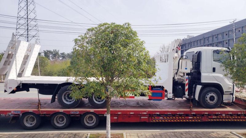 Isuzu 4X2 Cargo Truck with Sany Hydraulic 6tons 8tons Crane Lorry-Mounted Crane Mobile Telescoping Boom Aerial Car