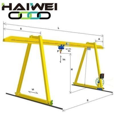 Superior Quality 5 Ton Electric Single Girder Gantry Crane