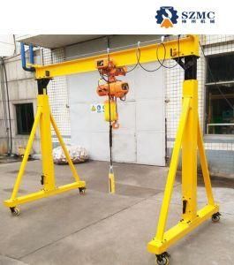 500kg 1t, 2t, 3t, 5t, Mini Indoor/Outdoor Mobile Lifting Portable Gantry Crane Price