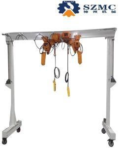 Height Adjustable Light Weight Duty Aluminum Portable Mobile Mini Indoor Small Gantry Crane Price
