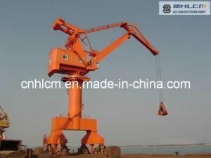 Shipyard Portal Harbour Crane with Hydraulic Grab Bucket
