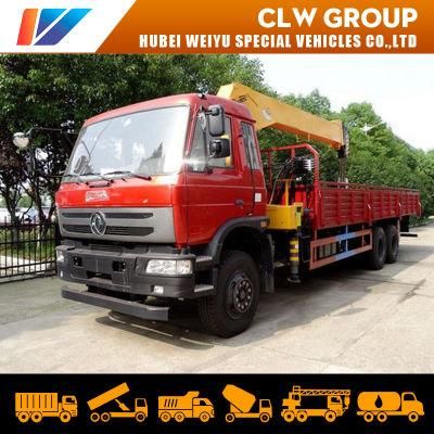 Dongfeng/Howo/Foton/Isuzu/FAW 6*4 10Ton Hoisting Truck Mounted with Hydraulic Straight 4-Arm Telescopic Boom Crane