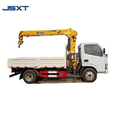 New Dongfeng 4X2 Hydraulic Telescopic Straight Arm Crane Truck