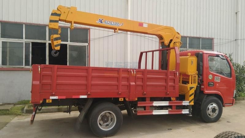 China Construction Machine 2ton 3.2ton Truck Mounted Crane Tower Crane Telescopic Boom Crane Truck Mounted