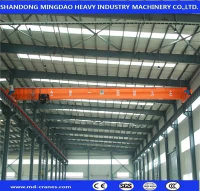 Ce Approved Brand New Air + Ground Operation Single Girder Overhead Crane with 10-25t Lift Capacity
