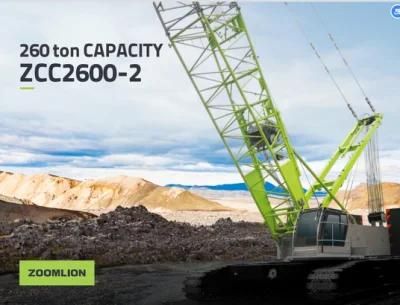 Zoomlion Zcc2600-2 New Product 260 T Crawler Crane with Lattice Boom