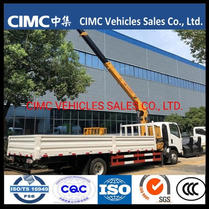 Isuzu 700p Nqr 4kh1 Lifter Folded/Straight Telescopic Boom Crane Truck Price 5 Ton