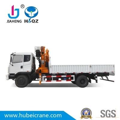made in China HBQZ Dongfeng Folding 4 Arm Type 10t Truck Mounted Cargo Crane SQ200ZB4 cylinder made in China remote control