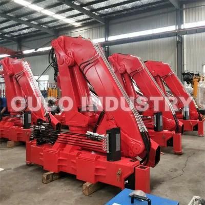 1t 10m Folding Boom Marine Crane Pedestal Jib Crane with Compact Design